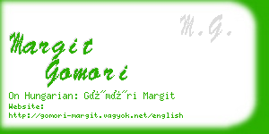 margit gomori business card